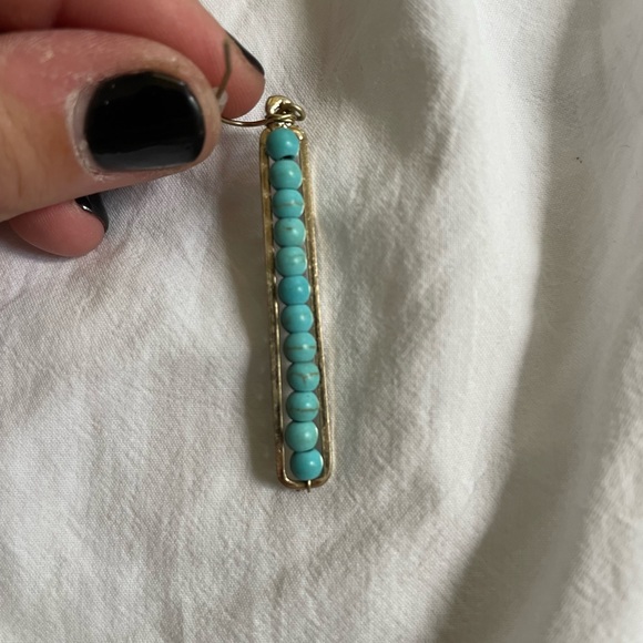 Turquoise earrings - Picture 2 of 2